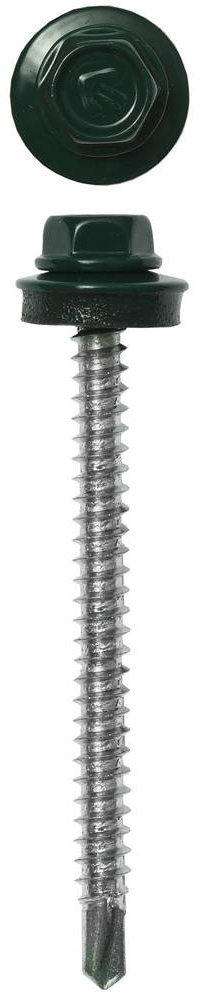 ЗУБР СКД 6005, 50 х 4.8 мм, зелёный насыщ., 1200 шт (8 кг.), кровельный саморез, Профессионал (4-300310-48-050-6005)