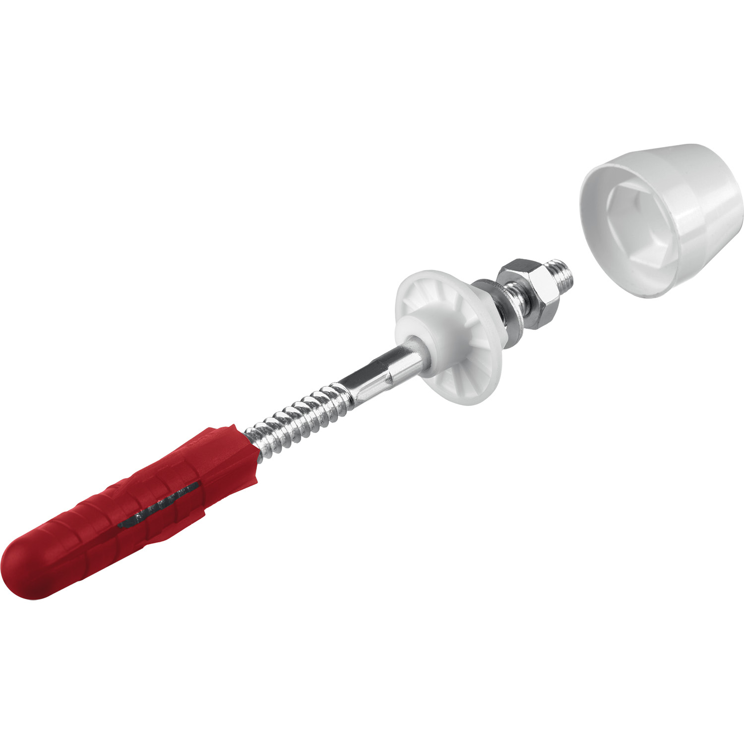 ЗУБР 14 мм, белый, набор для крепления раковин и писсуаров, Профессионал (44220)