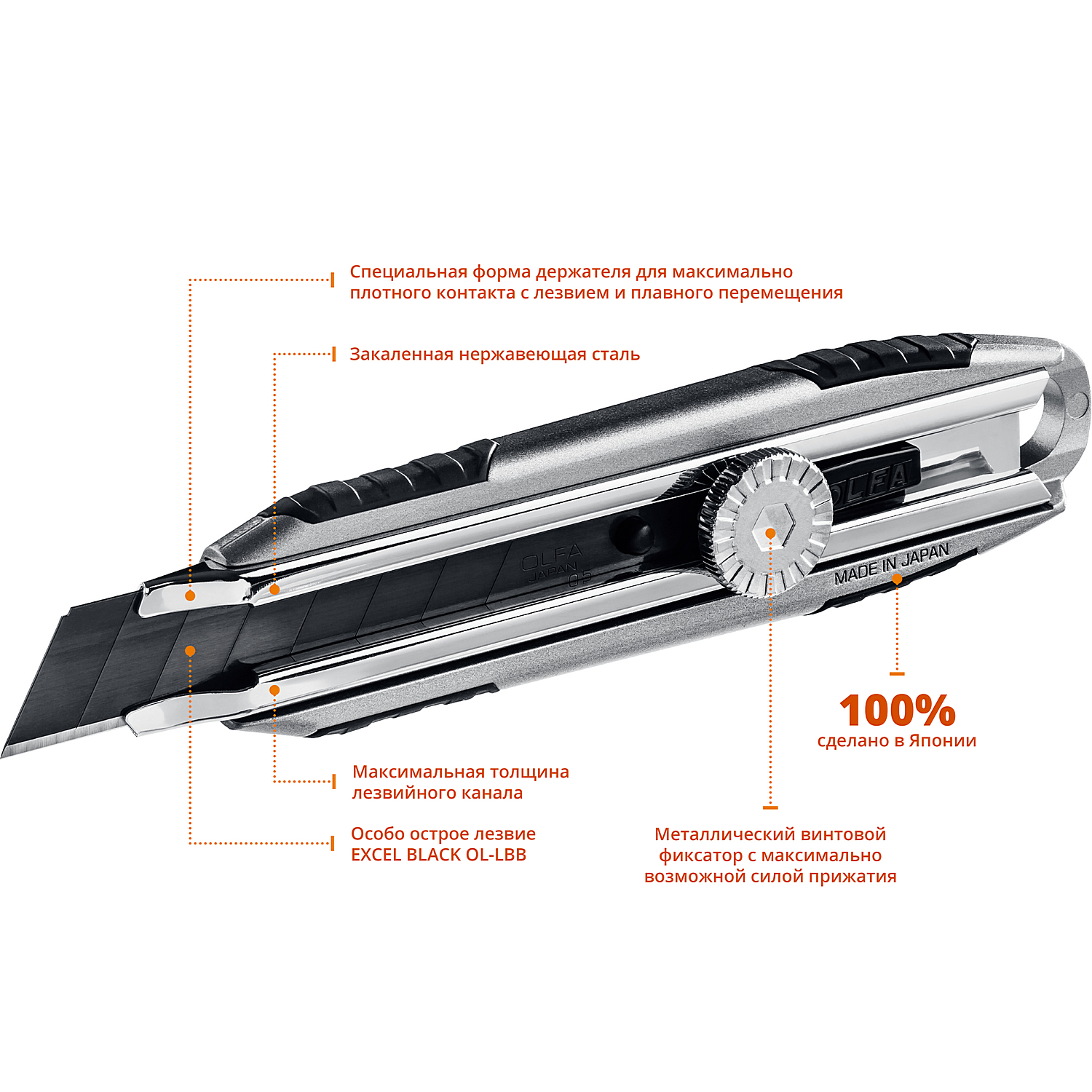 OLFA X-design, 18 мм, нож (OL-MXP-L)