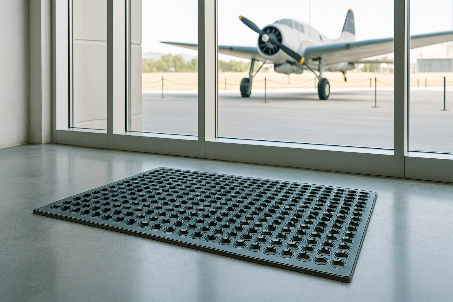 Коврик резиновый с отверстиями «Домино» 400 х 600 х 16 мм