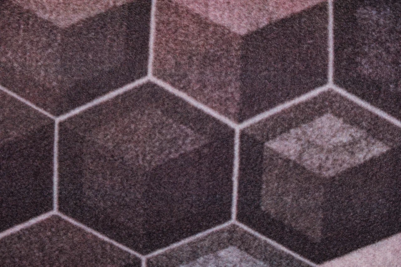 Велюровая дорожка 1x15 «Соты микс»