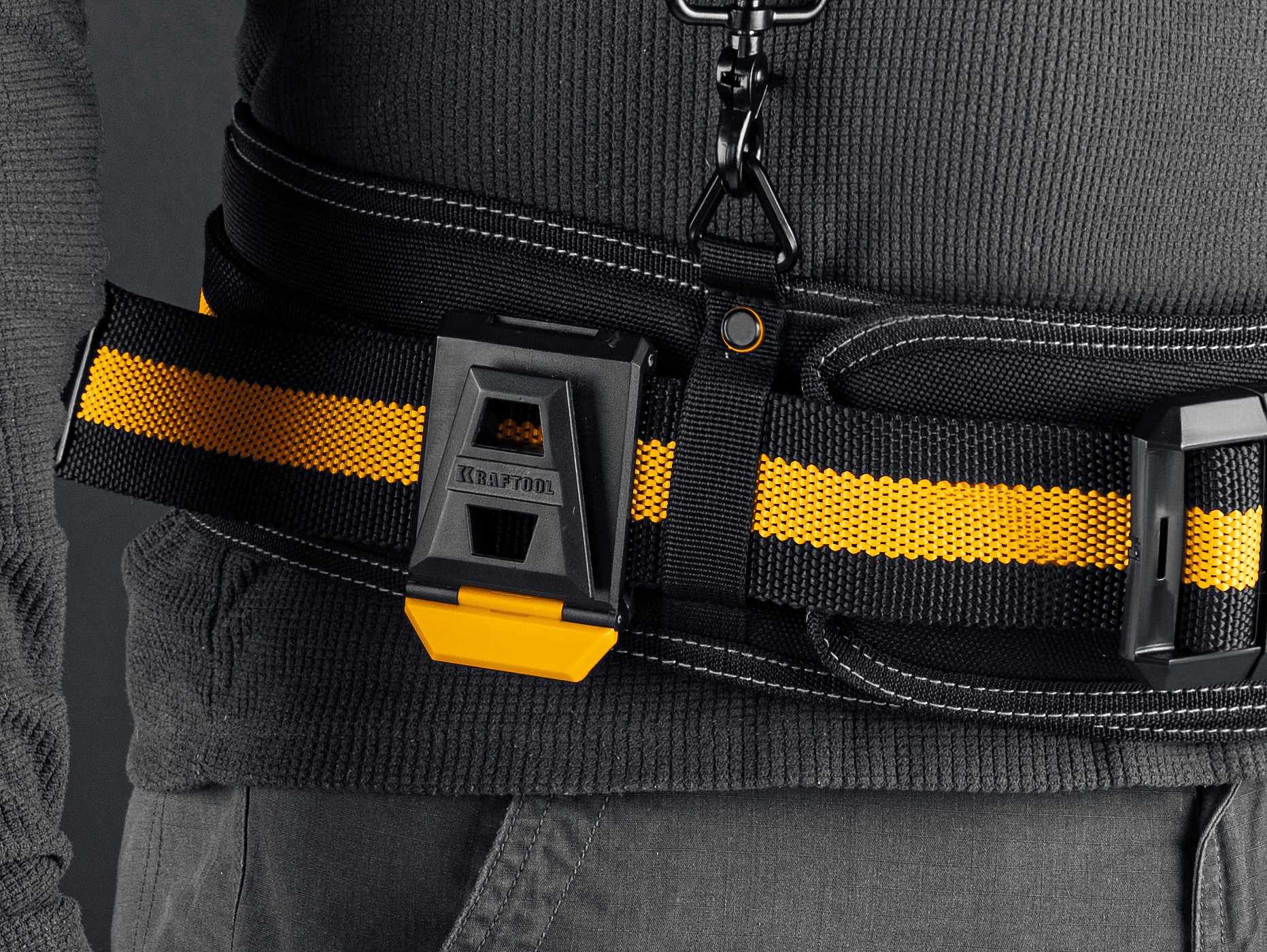 KRAFTOOL KP-27 поясная сумка с быстросъёмным креплением FastClip, 350 х 260 мм (38773)