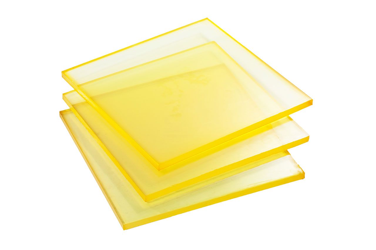 Полиуретан листовой 20 мм (500х500 мм, 5.8 кг, жёлтый) Китай