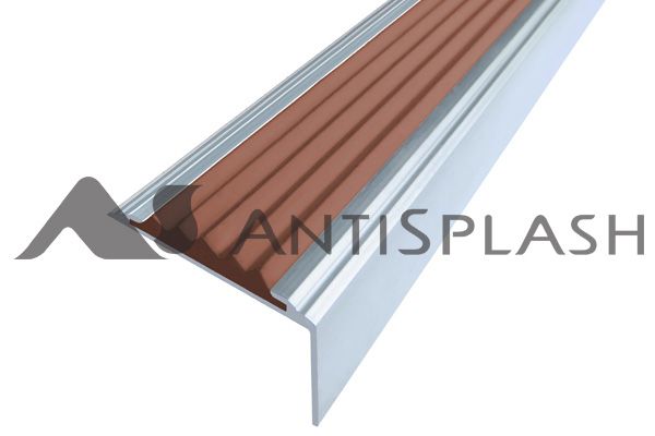 Алюминиевый угол-порог АУ-38, 38x20 мм коричневый 1350мм
