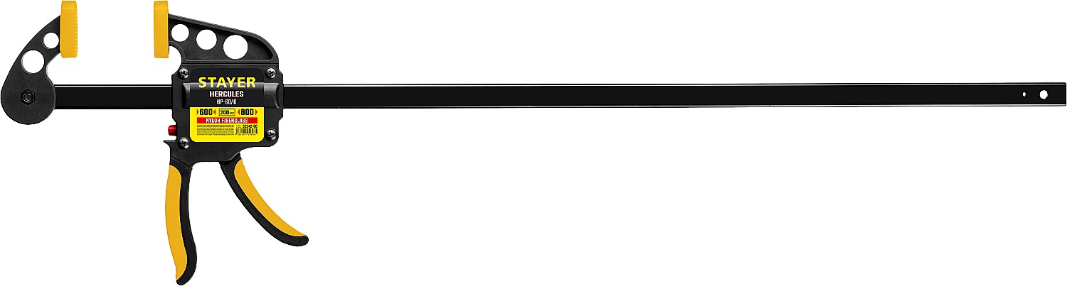 STAYER Hercules-P, HP - 60/6, 600 х 60 мм, пистолетная струбцина, Professional (32242-60)
