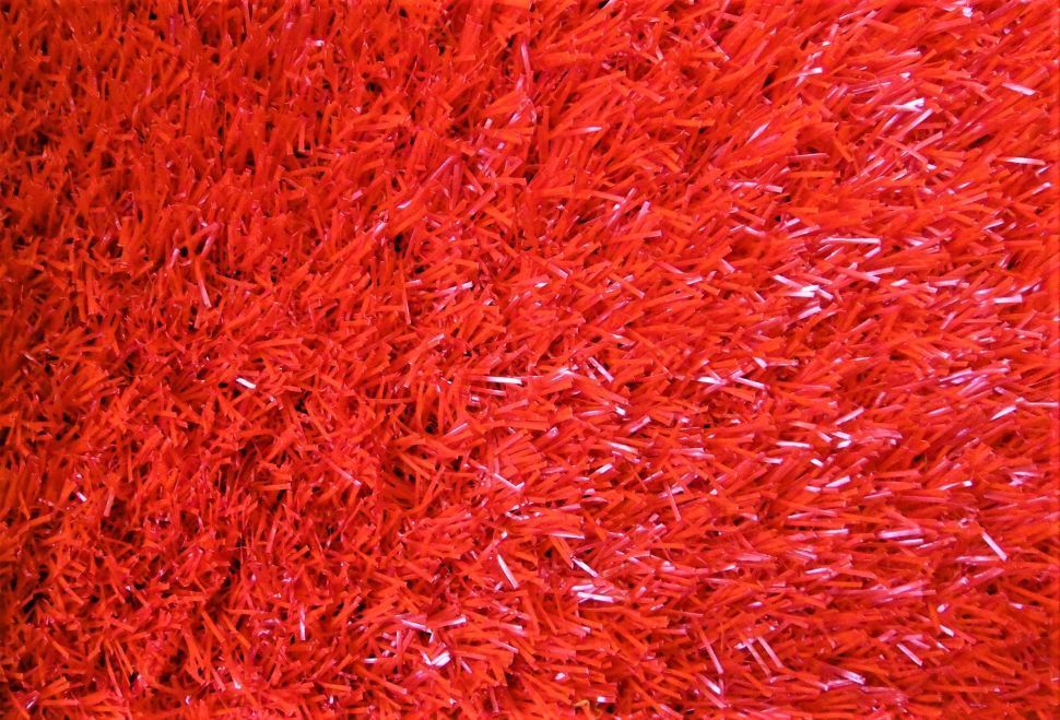 Искусственная трава 20 мм «Деко колор» 2х20 м  (красный)