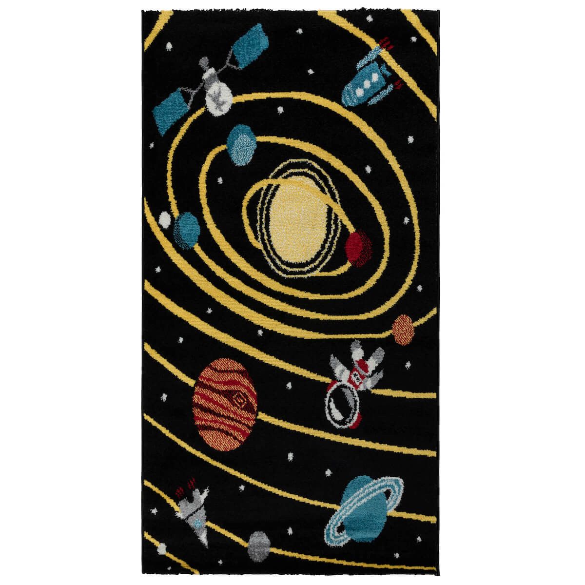 Ковер COLOR 1.2*1.7 дизайн H551A BLACK/YELLOW