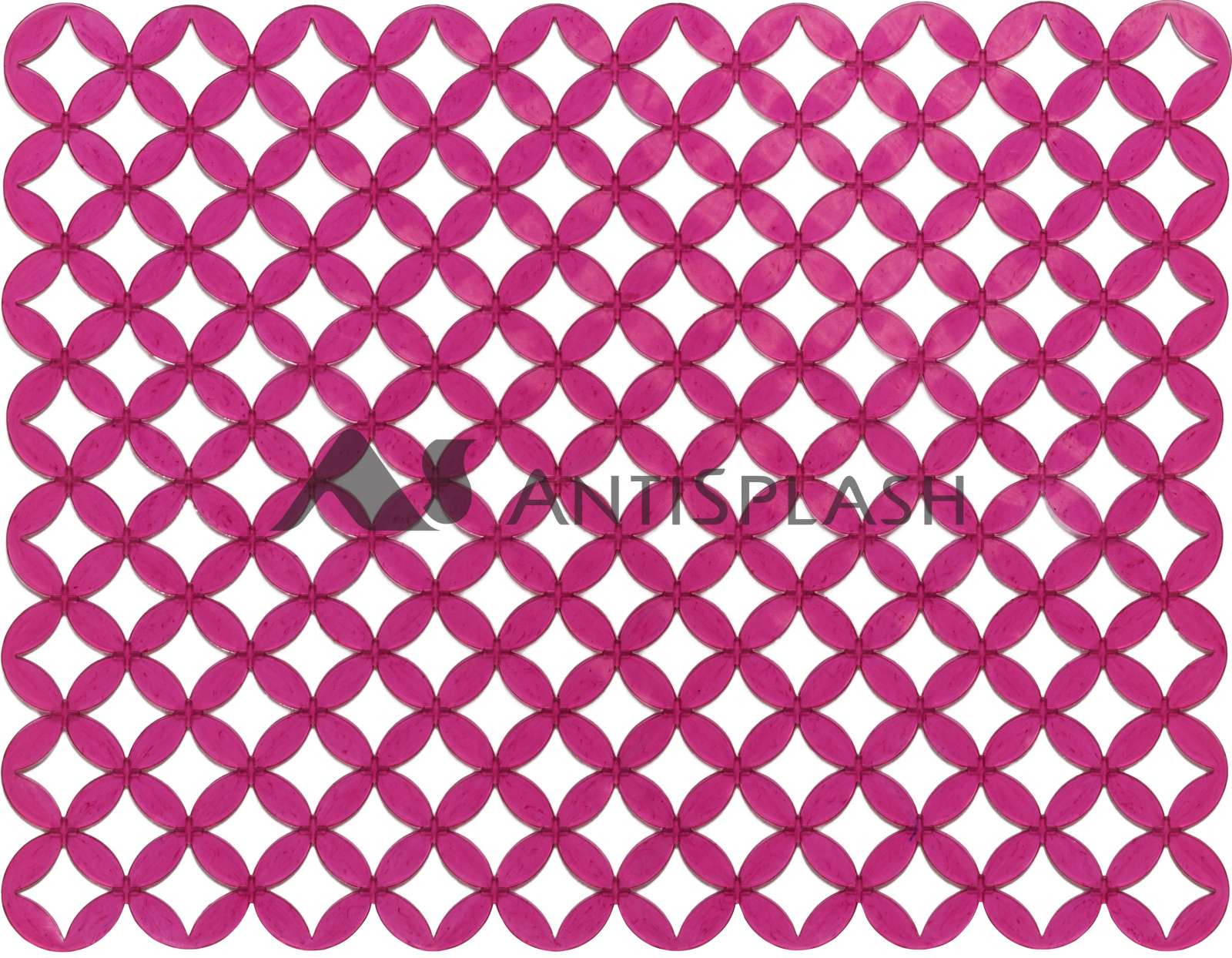 Коврик в раковину "Кружки" 25*31 розовый