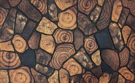 Коврик придверный флокированный " Поленница" 60х90 см