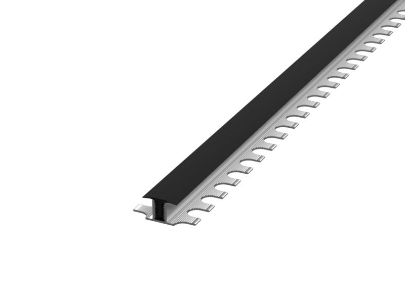 Профиль «Евроступень» Г 16x10x2500 мм черный