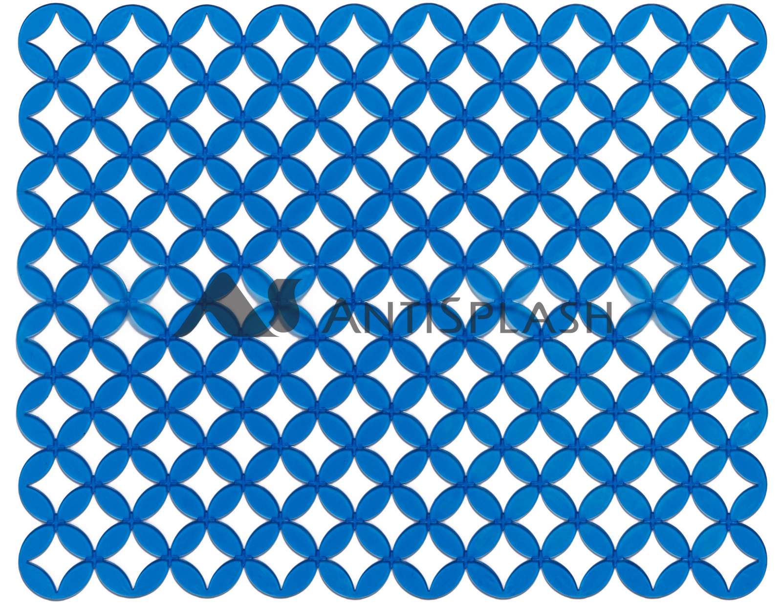 Коврик в раковину "Кружки" 25*31 синий