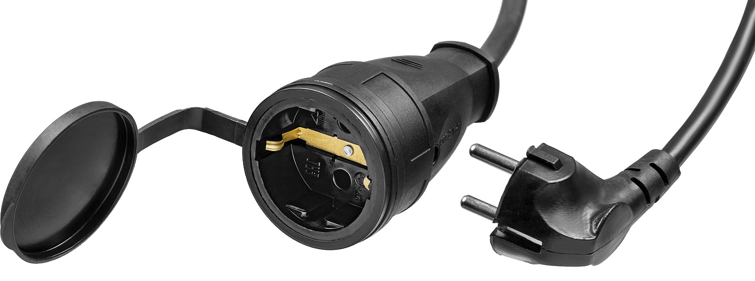 ЗУБР КГ-325-Ш, КГ, 3 х 2.5 мм2, 30 м, IP44, 4000 Вт, силовой удлинитель-шнур, Профессионал (55017-30)