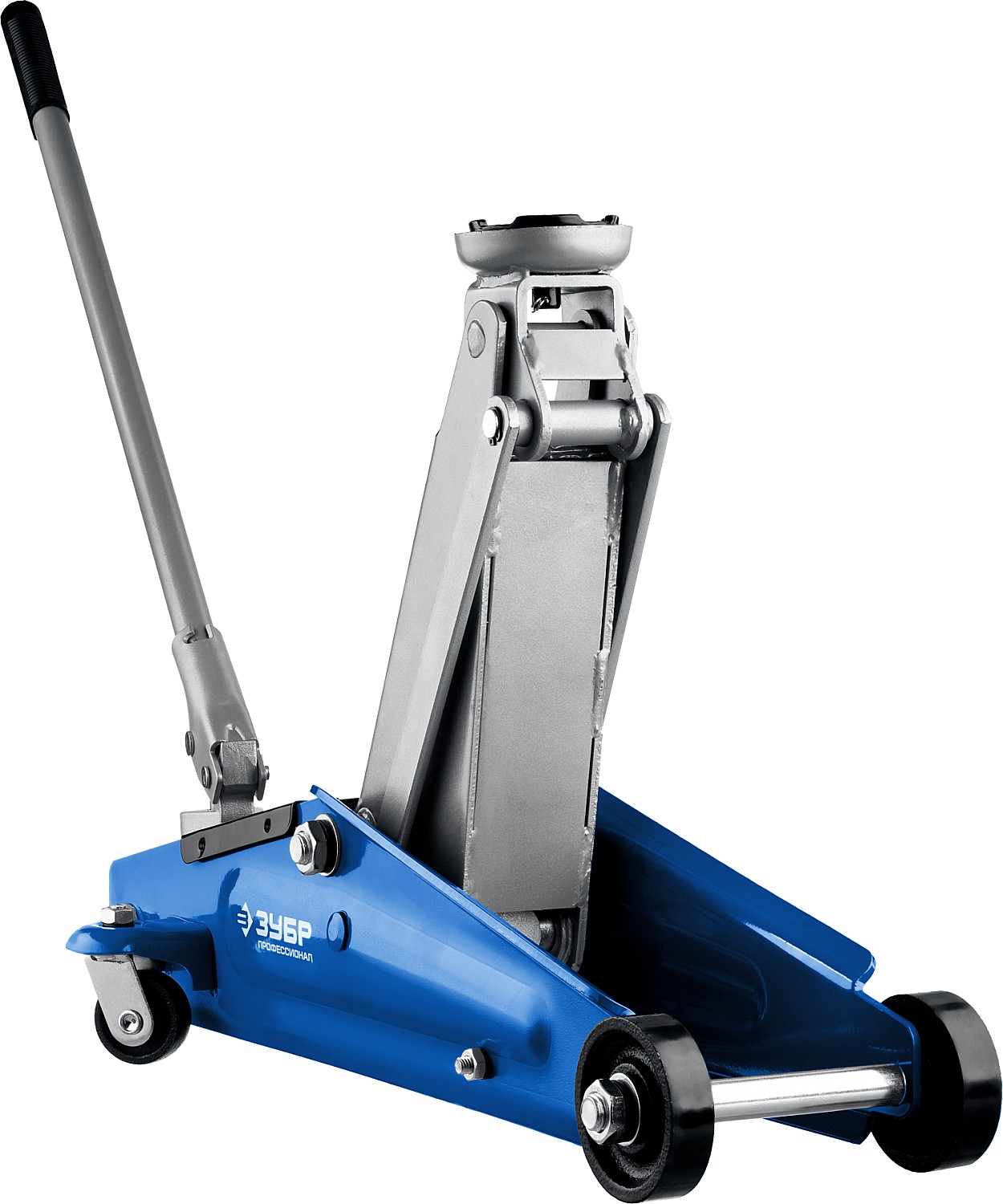 ЗУБР Т-70, 3 т, 130 - 410 мм, подкатной домкрат с поворотной ручкой, Профессионал (43052-3)
