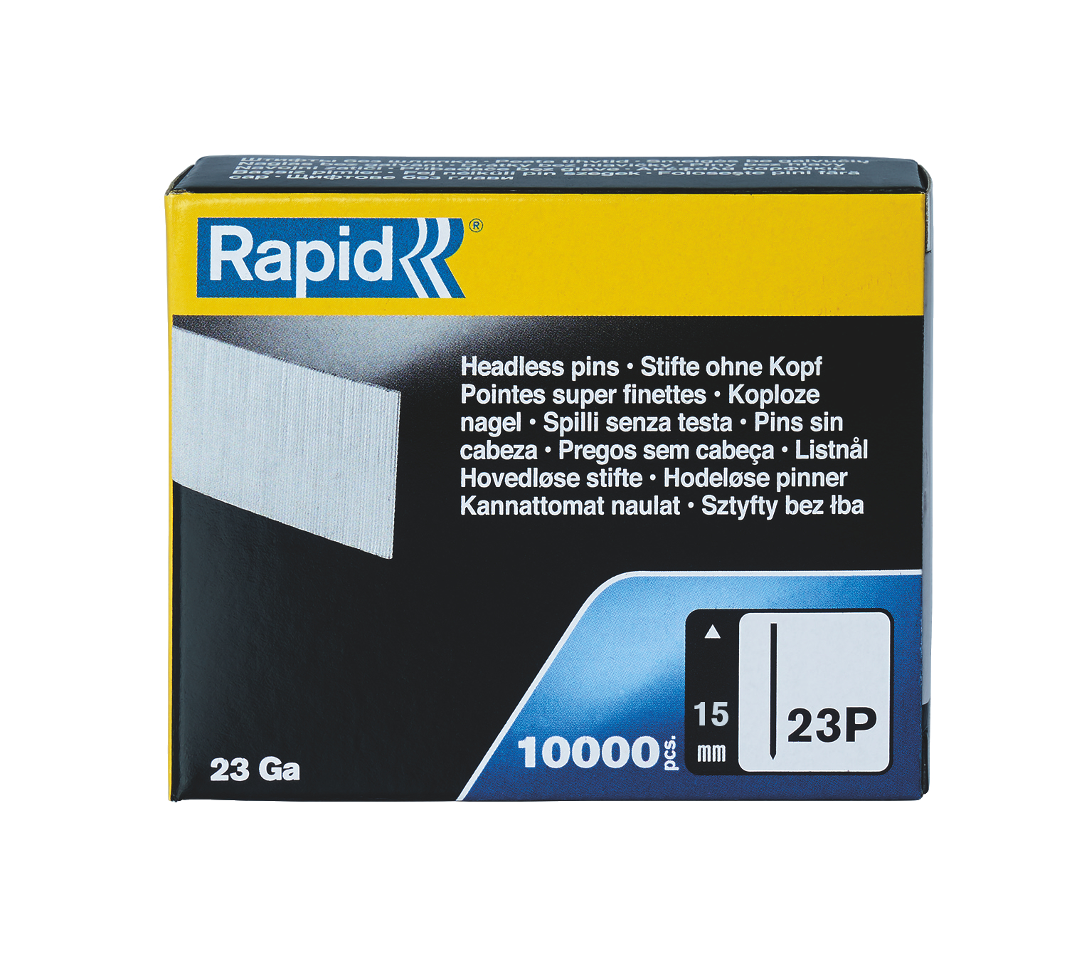 RAPID тип 23Р, 15 мм, 1000 шт, закаленные супертвердые гвозди (5001358)