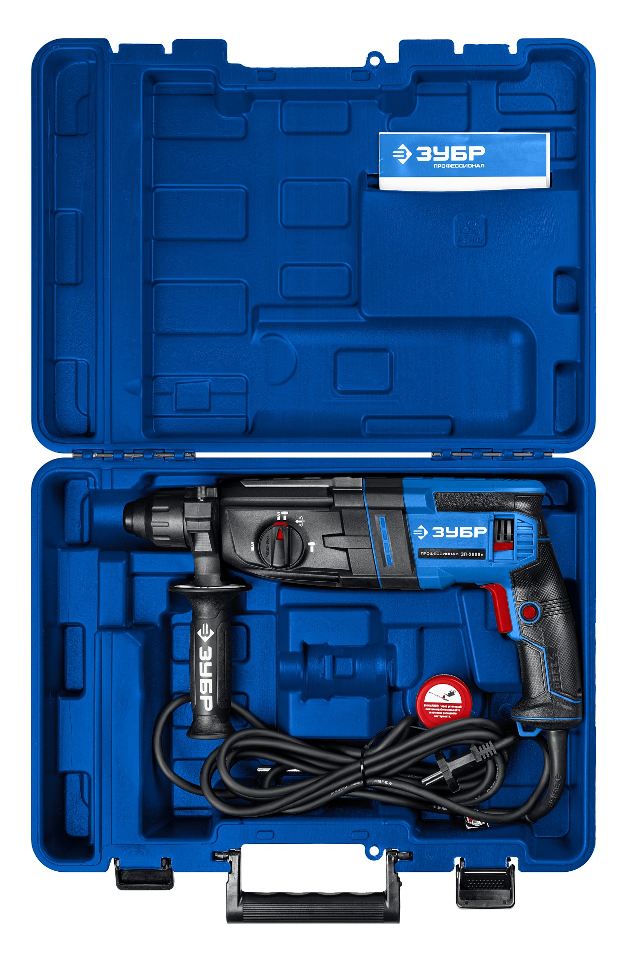 ЗУБР 28 мм, 900 Вт, перфоратор SDS Plus, мет. корпус, Профессионал (ЗП-2890 М)