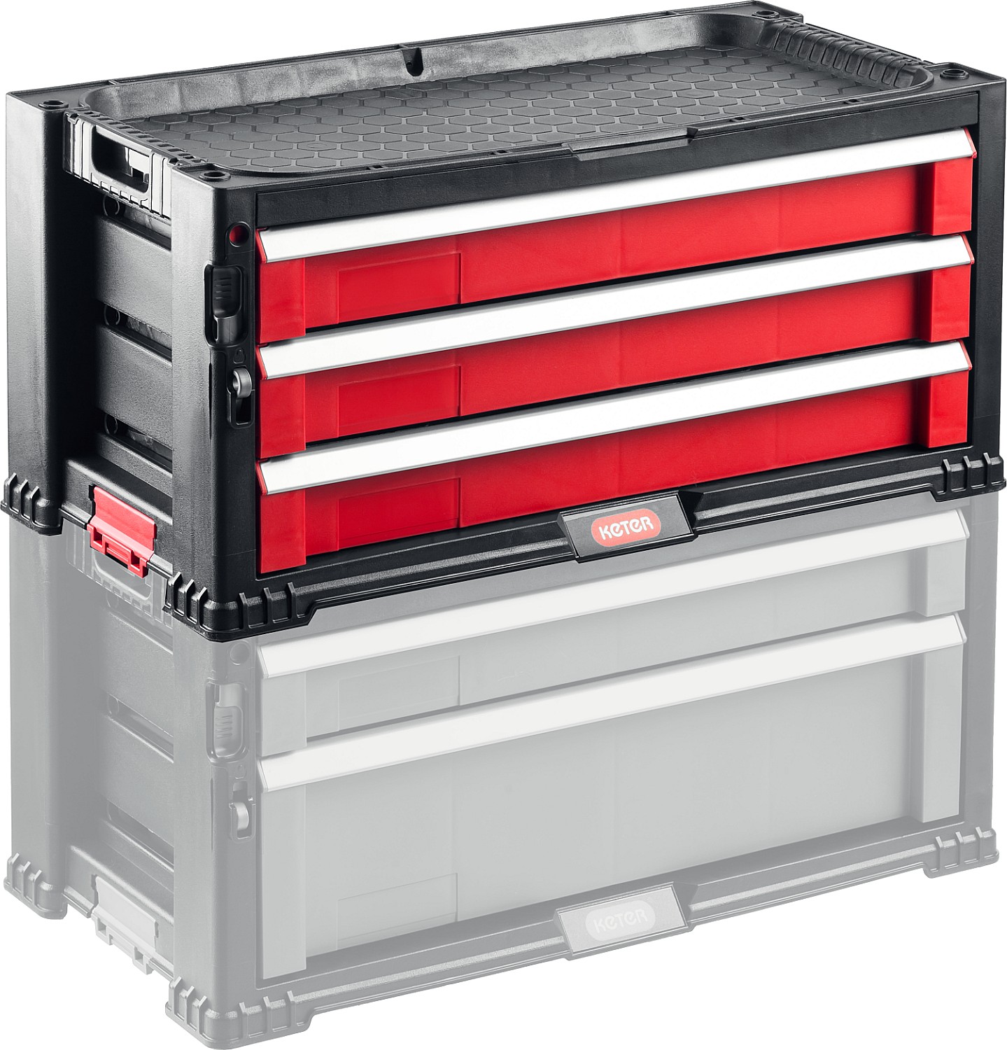 KETER DRAWER-3, 562 х 289 х 262 мм, (22″), ящик с 3 выдвижными полками (38381-3)