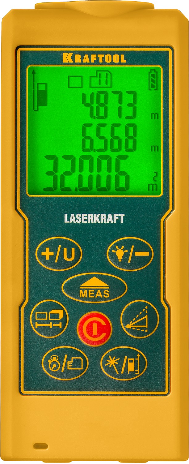 KRAFTOOL Laser-Kraft, 5 см - 70 м, лазерный дальномер (34760)