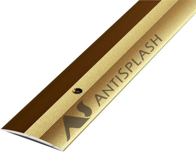 Порог алюминиевый  ПС-03 37x3,3x1800 мм, окрашенный в бронзу