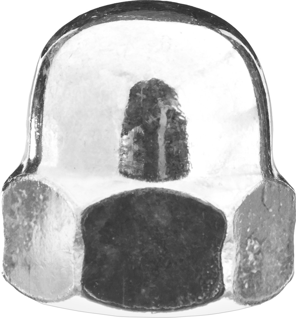 ЗУБР DIN 1587, M8, цинк, 5 кг, колпачковая гайка (303680-08)