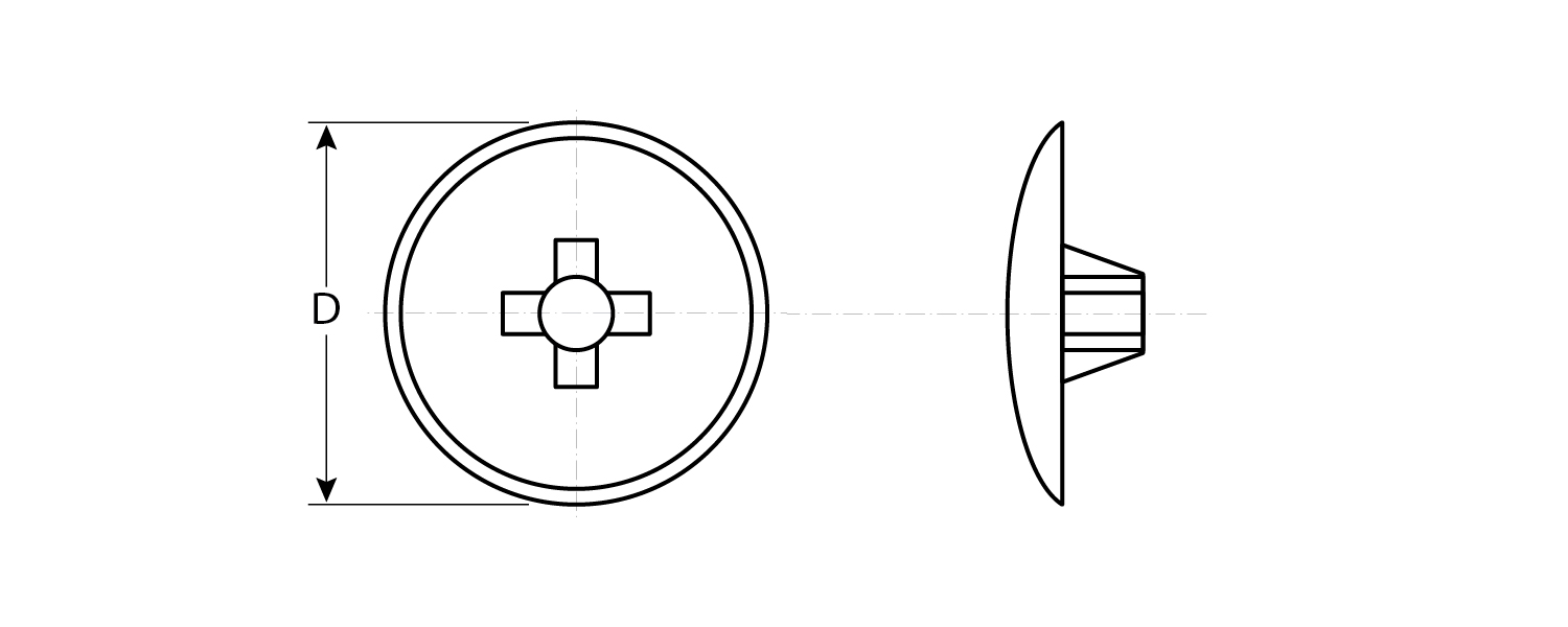 ЗУБР шлиц №2, цвет белый, 40 шт, декоративная заглушка под шуруп (4-308156-3)