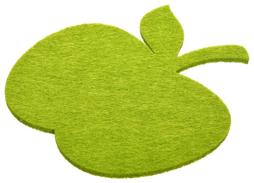 Подставка фетровая "Яблоко", 11*11 см