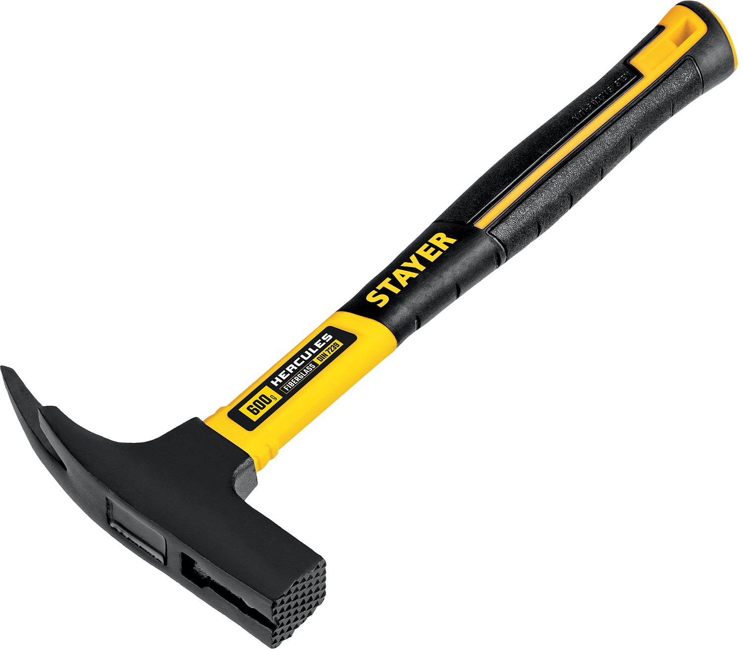 STAYER Hercules, 600 г, молоток кровельщика с фиберглассовой рукояткой, Professional (20201)