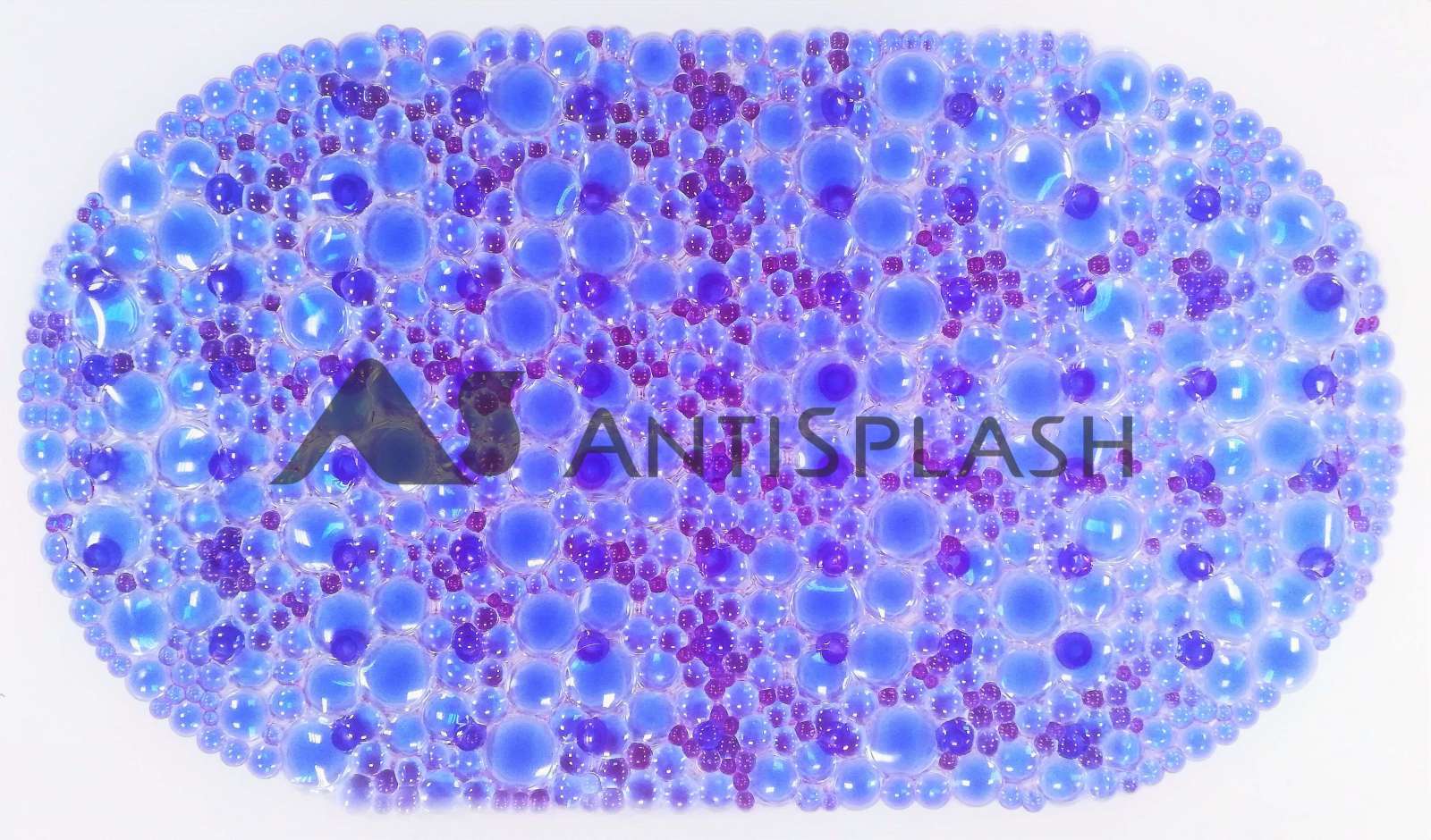 Коврик противоскользящий в ванную "Линза" 67см*38см, сиреневый