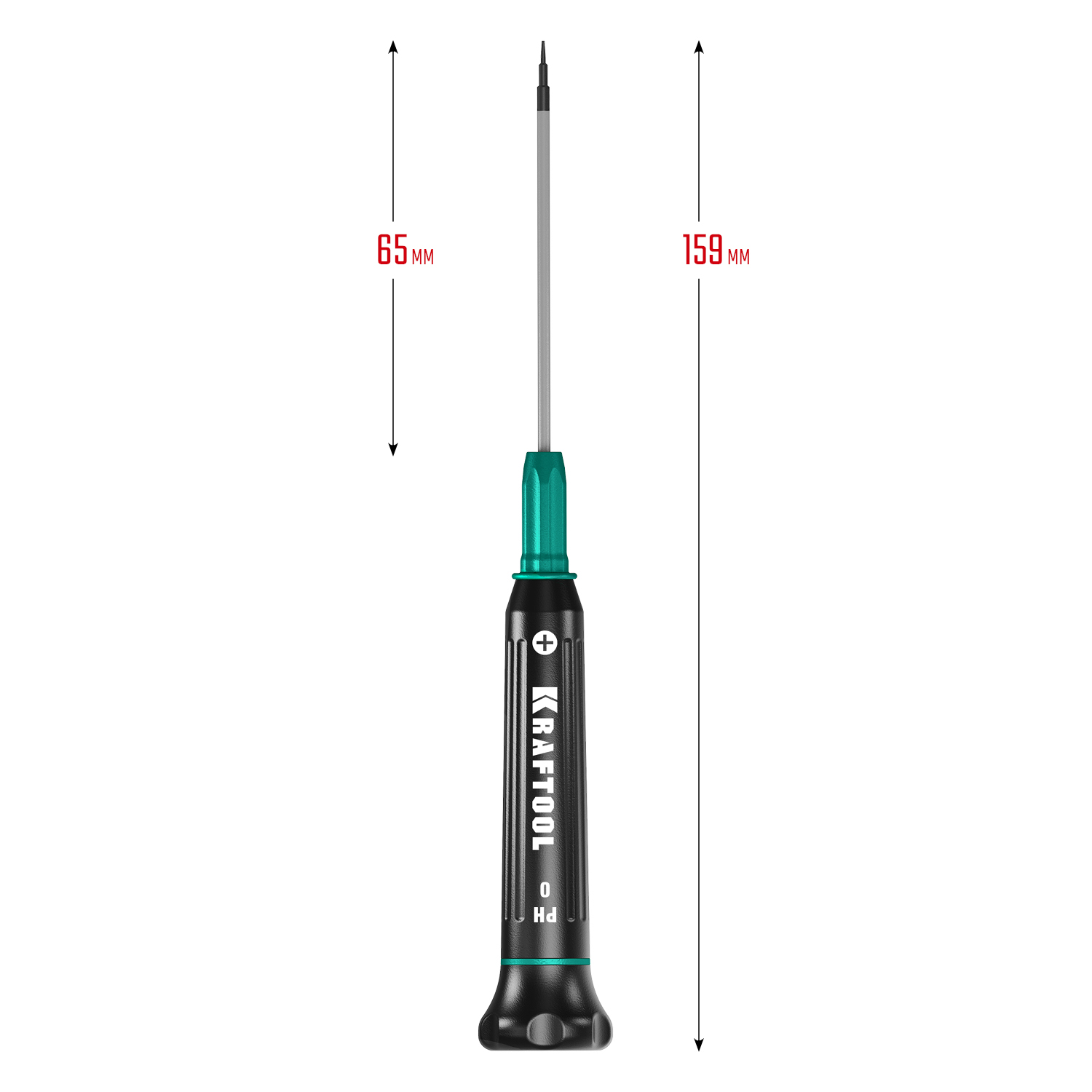 KRAFTOOL Precision PH0, отвертка для точных работ (25682-0)