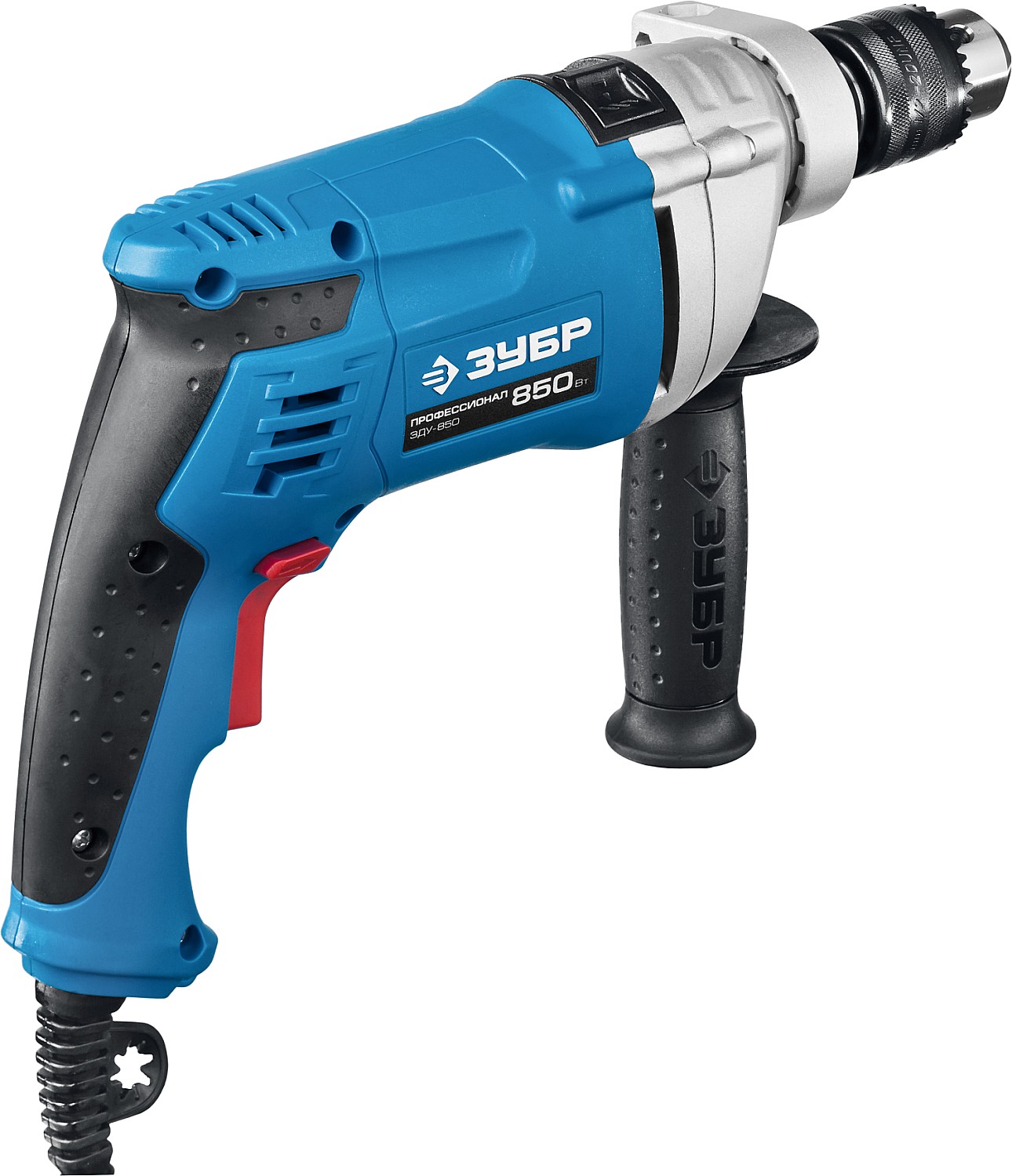 ЗУБР 850 Вт, 13 мм, ударная дрель, мет. корпус, кейс, Профессионал (ЗДУ-850 ЭРМКМ2)