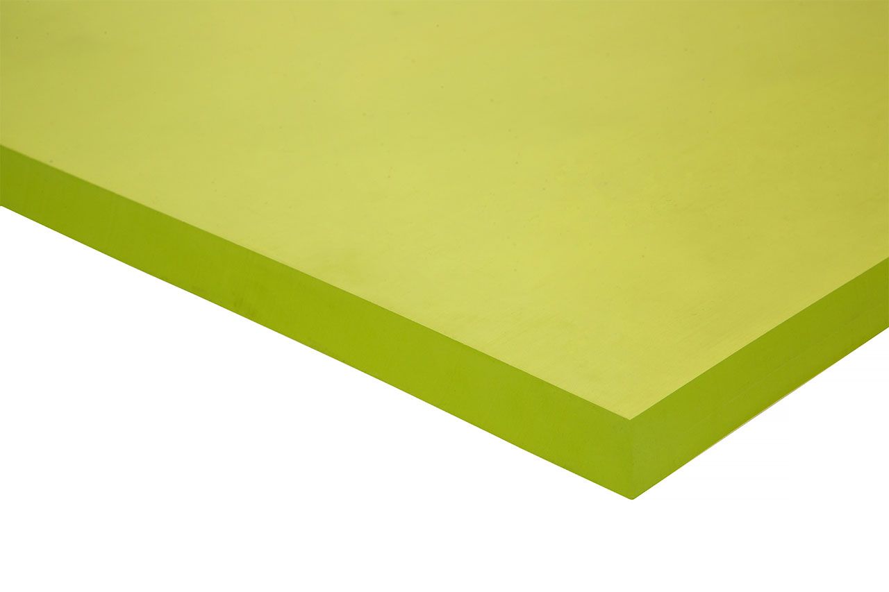 Полиуретан листовой 20 мм (500х500 мм, 5.8 кг, жёлтый) Китай