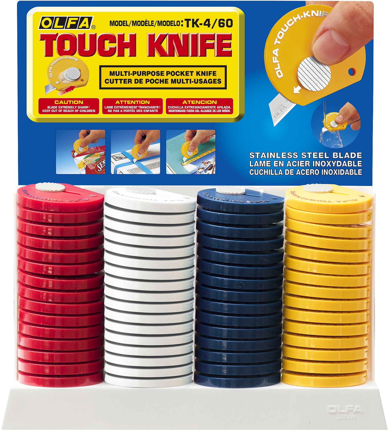 OLFA TOUCH-KNIFE компактный нож с нержавеющим лезвием (OL-TK-4)