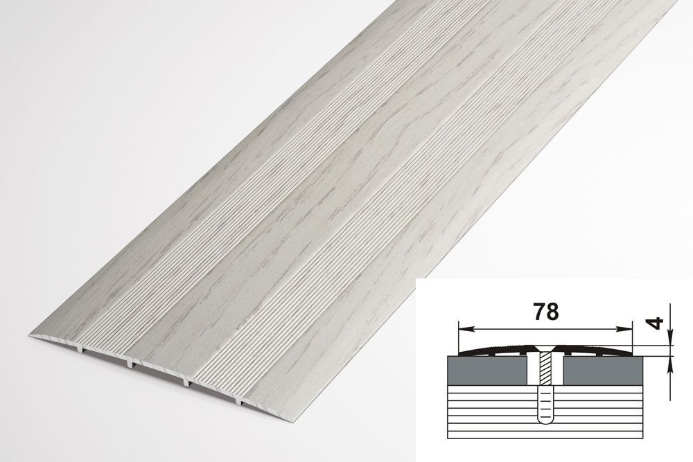 Порог алюминиевый  ПС-18 80x900 мм, дуб арктик