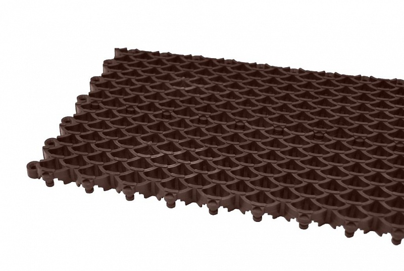 Ячеистое модульное покрытие "Барьер" (100x400x16 мм.) коричневый