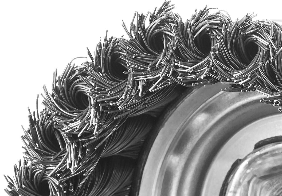 ЗУБР 100 мм, стальная проволока 0.8 мм, чашечная щетка-крацовка для УШМ, Профессионал (35277-100)