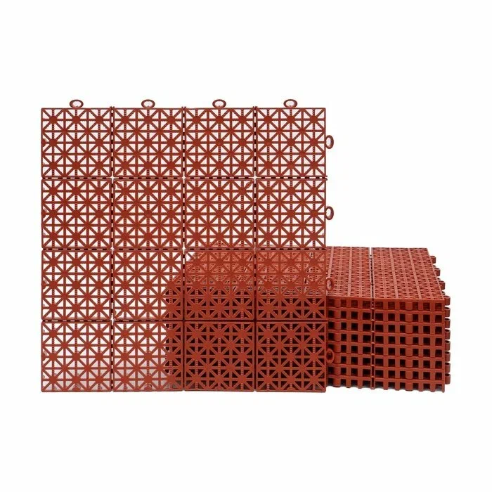 Универсальное модульное покрытие «Pol-Plast» 300x300, терракот