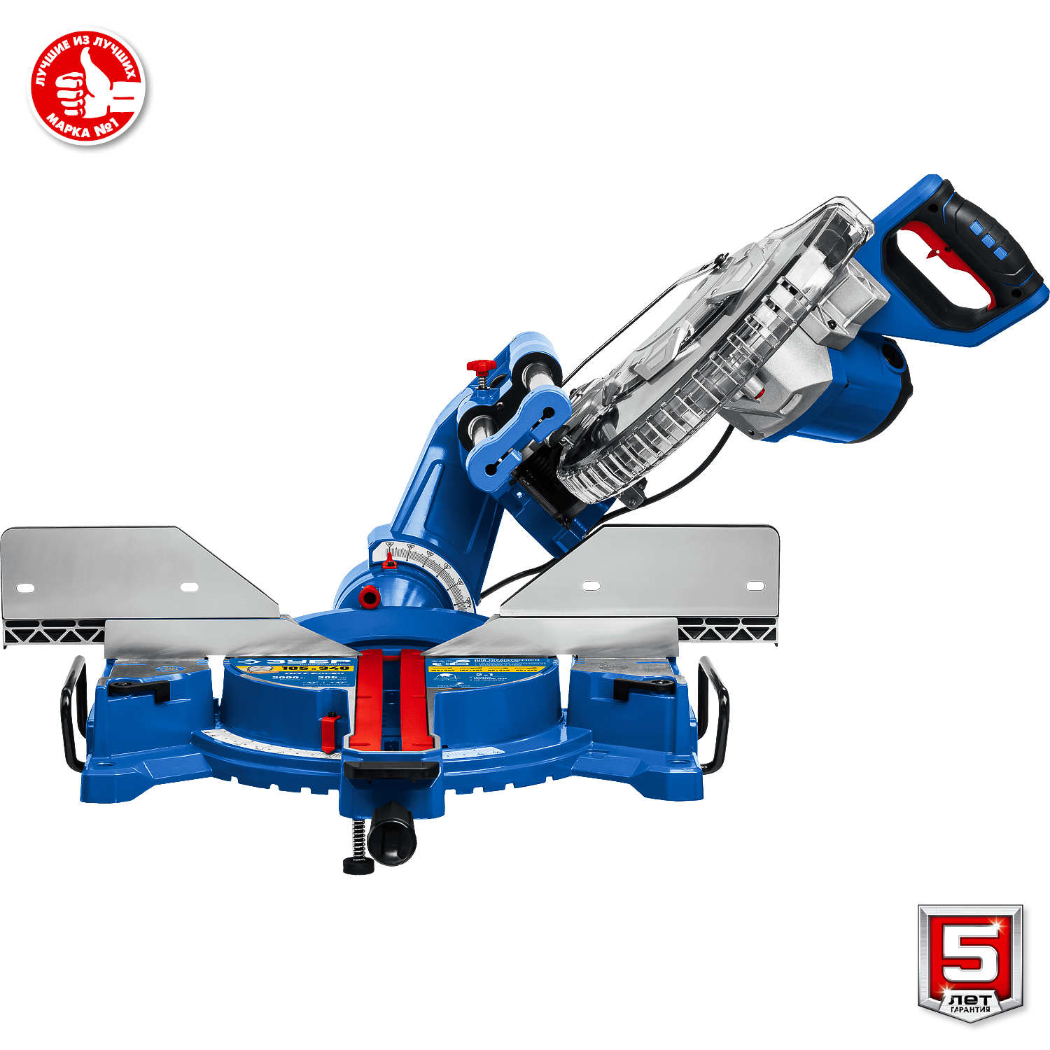 ЗУБР Профессионал ППТ-305-П пила торцовочная с протяжкой, d 305 х 30 мм, 2000 Вт