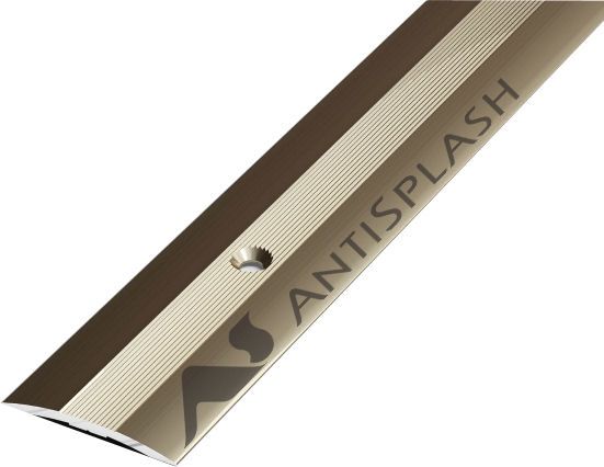 Порог алюминиевый  ПС-03-2 28x3,4x1800 мм, анод люкс бронза