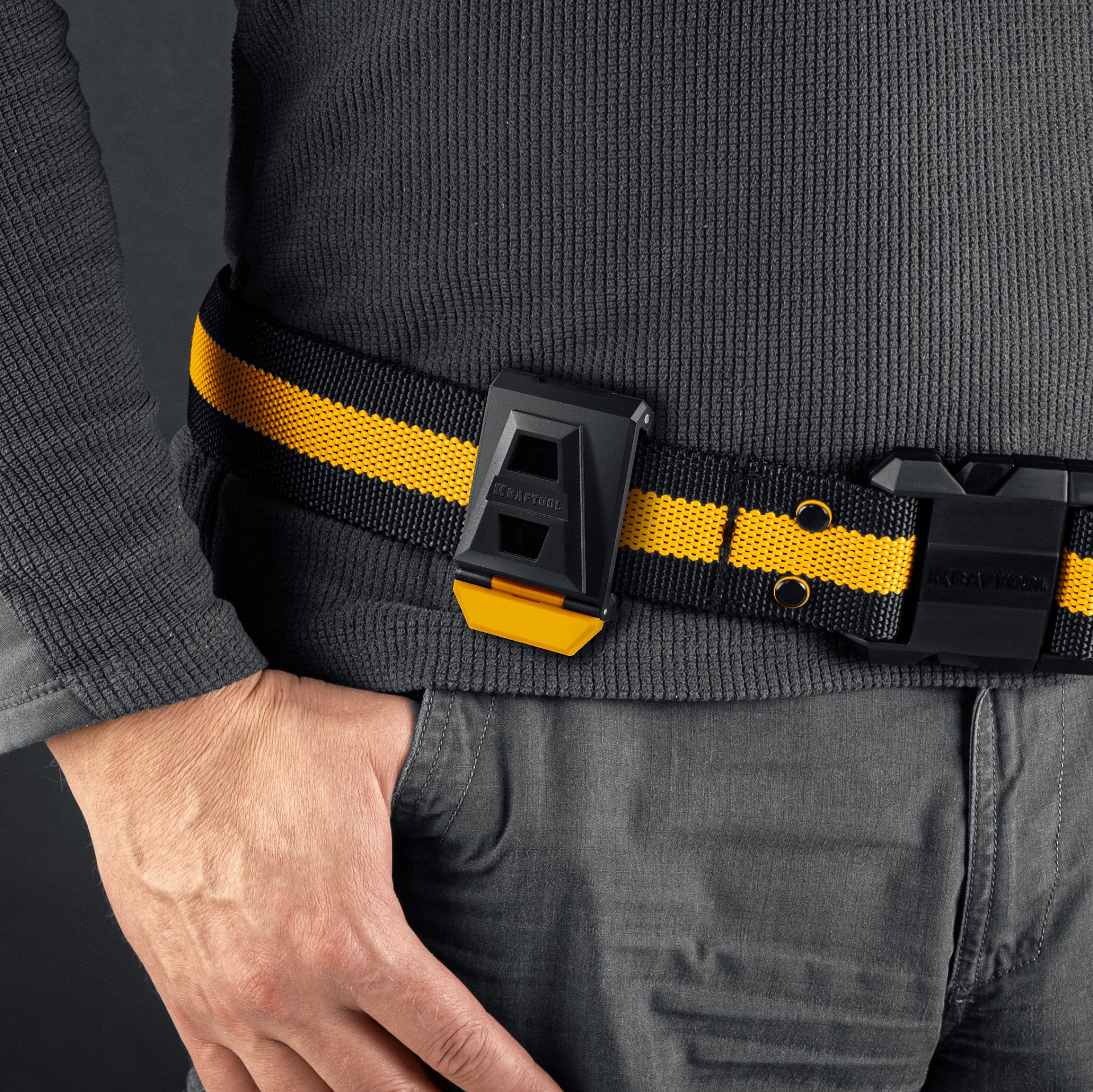 KRAFTOOL KB-1 рабочий ремень, длина 80-122 см (38764)