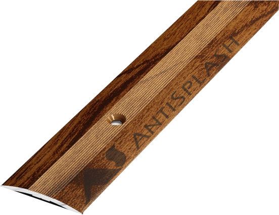 Порог алюминиевый  ПС-03-2 28x3,4x1800 мм, мербау