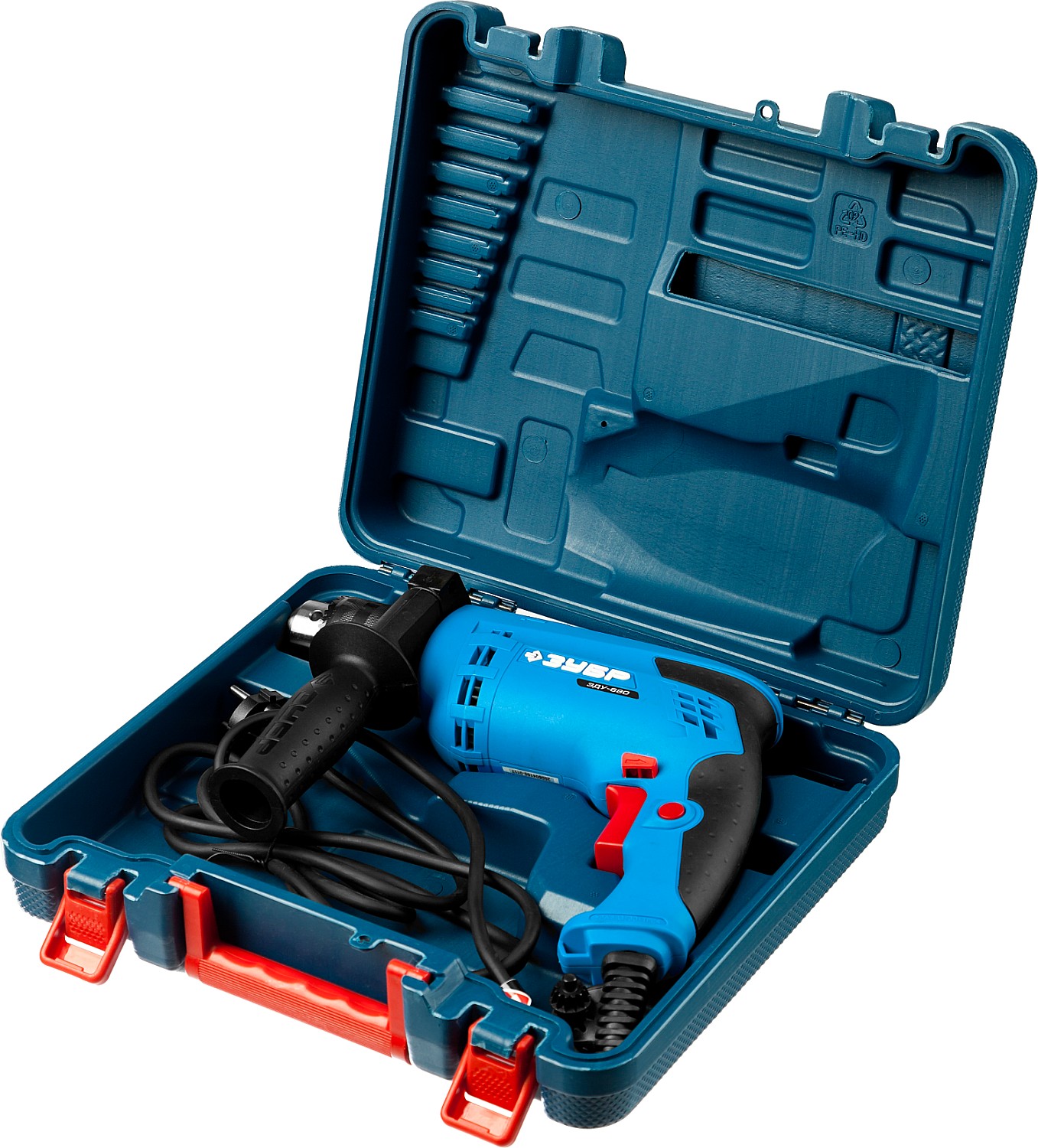 Дрель удар, ЗУБР Профессионал ЗДУ-680 ЭРКМ2, патрон 13мм, реверс, сталь-10мм/бетон-13мм/дерево-20мм, 0-3000 об/мин, 0-48000 уд/мин, 680 Вт, кейс