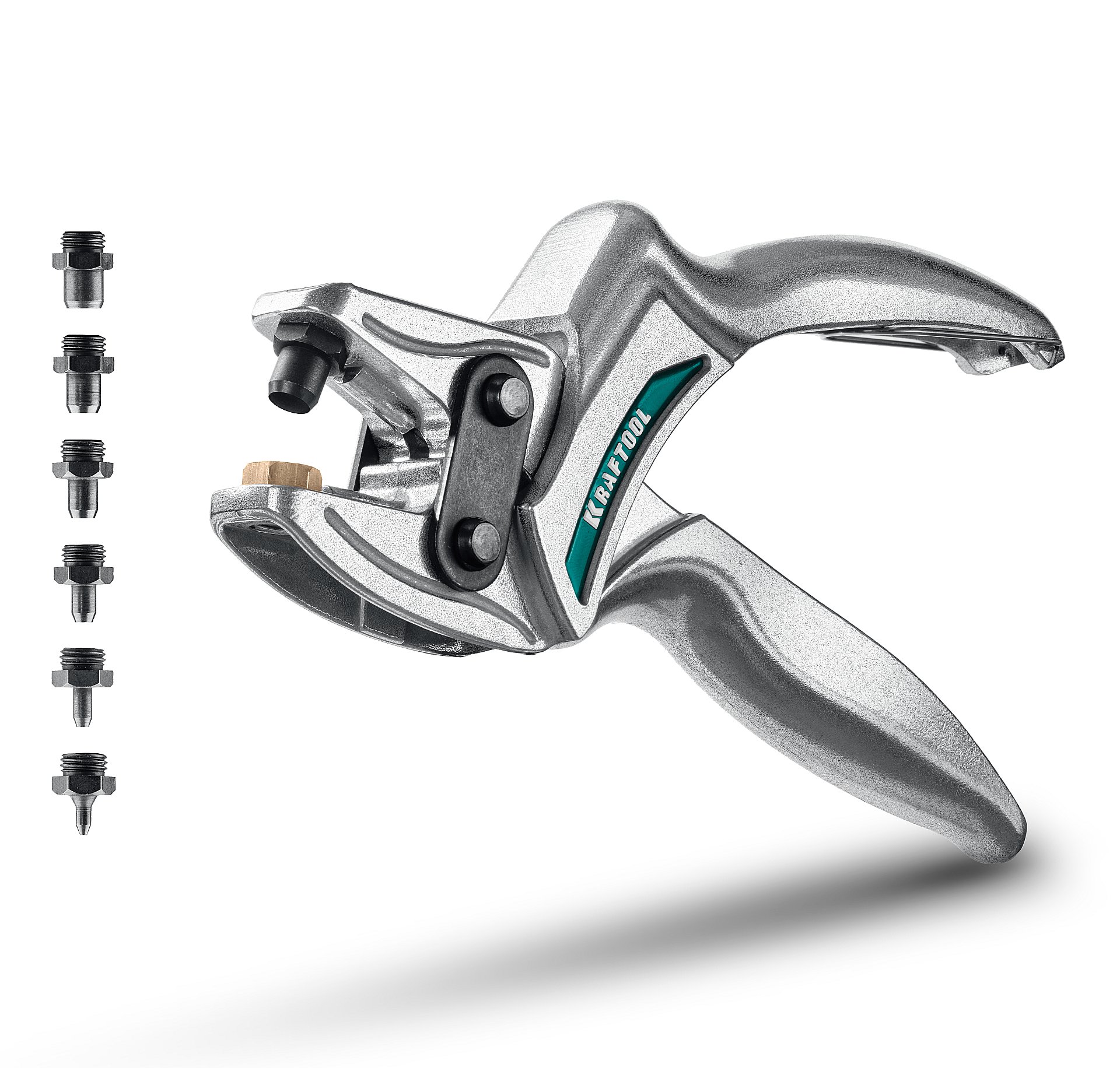 KRAFTOOL LPP-6 с набором насадок 1-6 мм, мощный дырокол для кожи (22952)