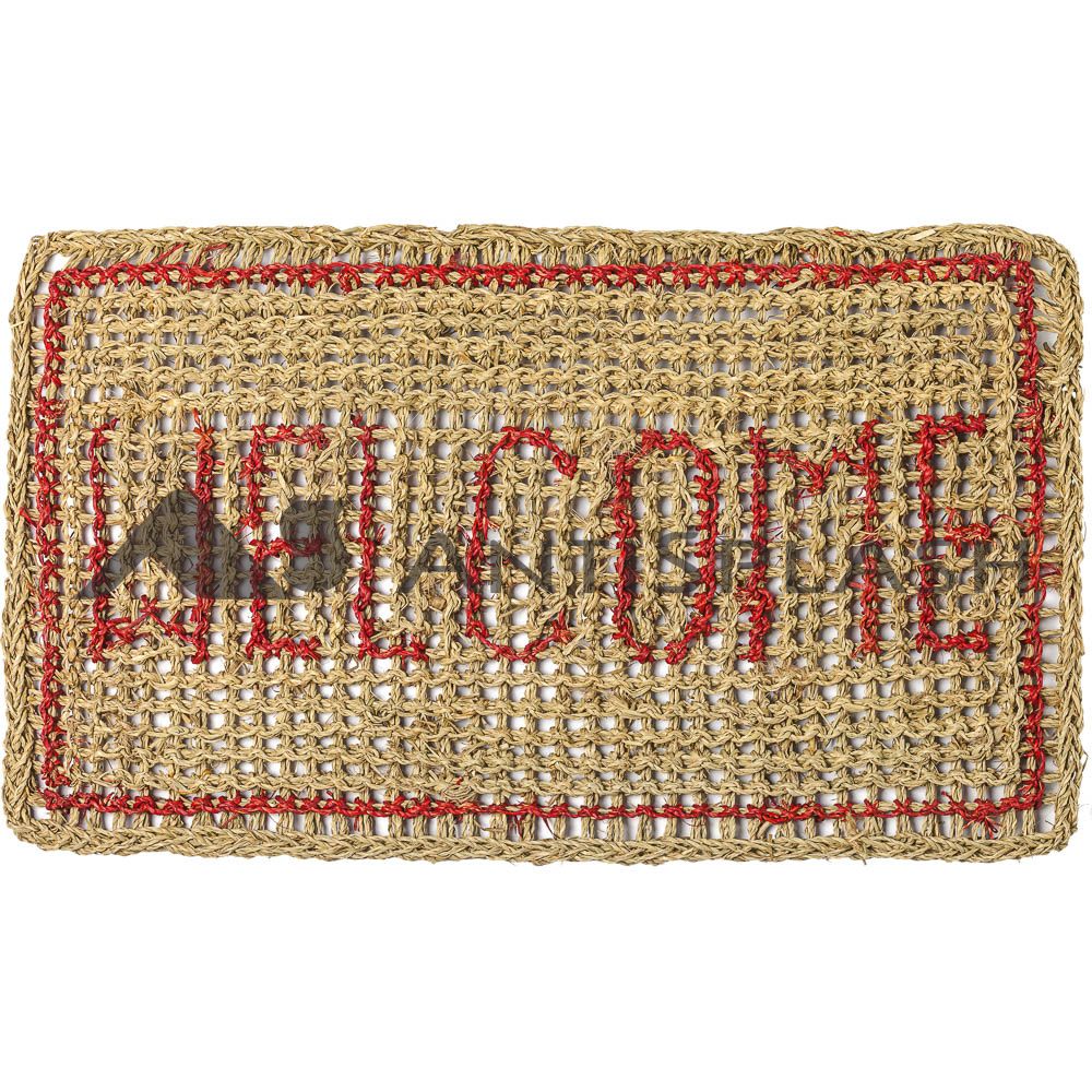 Циновка 35*60 см. прямоугольная "Welcome"