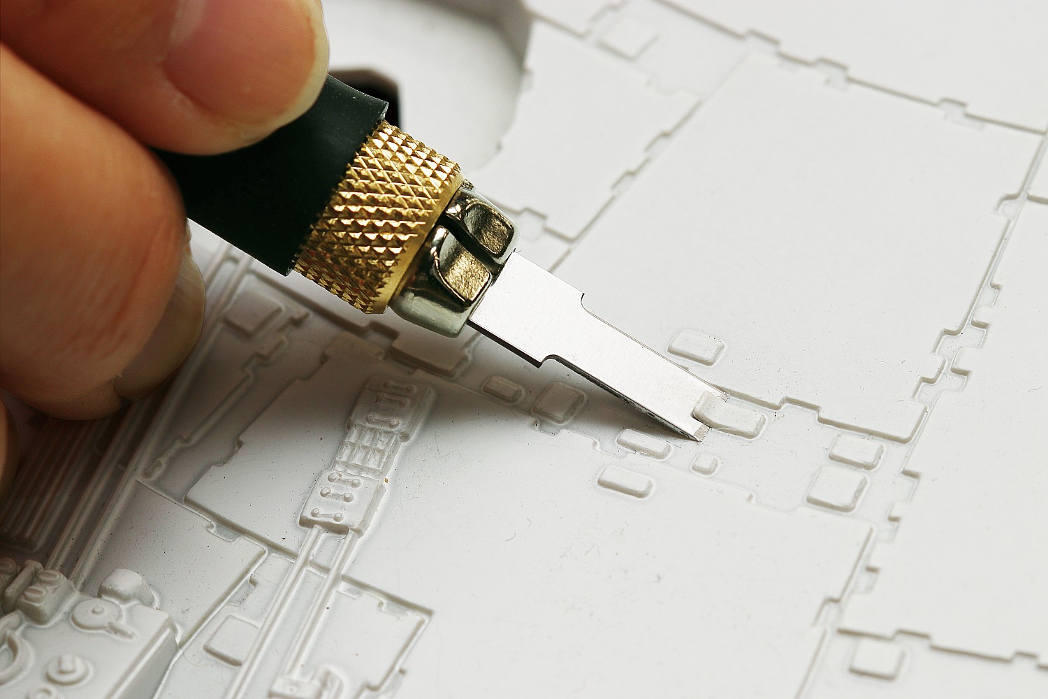 OLFA с профильными лезвиями 6 мм, 4 шт, перовой нож (OL-AK-4)