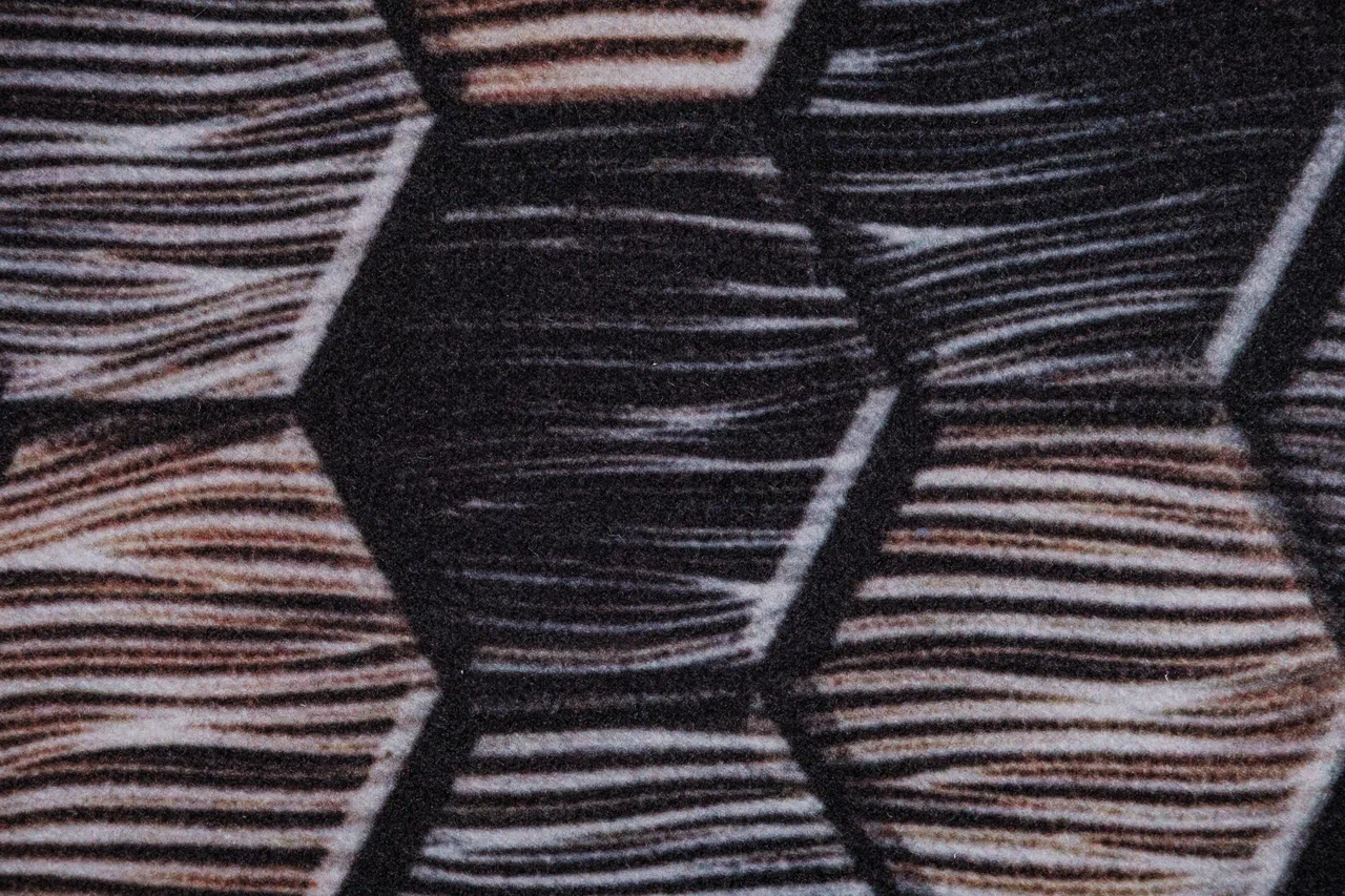 Велюровая дорожка 0,8x15 «Соты коричневые»