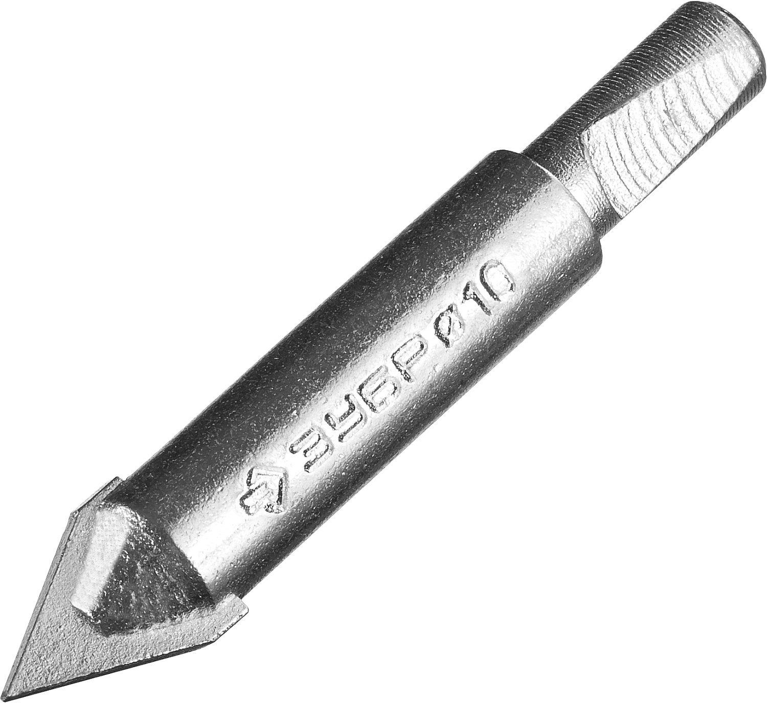 ЗУБР 64 мм, L 25 мм, карбид вольфрама, коронка-чашка с державкой и сверлом, Профессионал (33360-064)