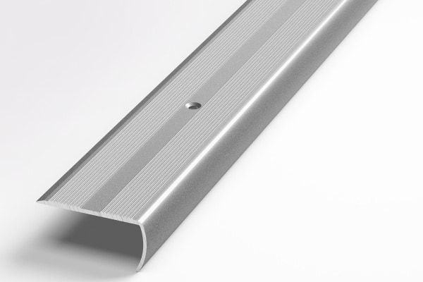 Порог алюминиевый  ПУ-06 40x20x1800 мм, окрашенный в серебро