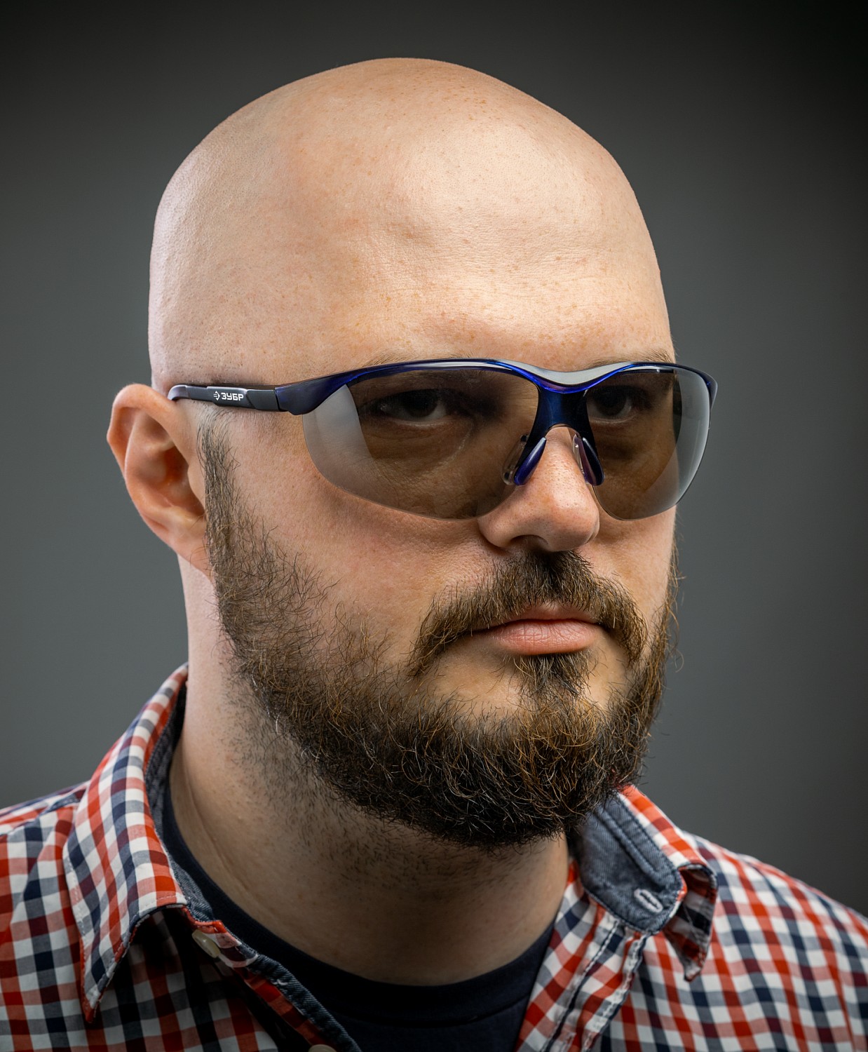 ЗУБР ПРОГРЕСС, открытого типа, серые, стекло устойчивое к царапинам и запотеванию, защитные очки, Профессионал (110323)