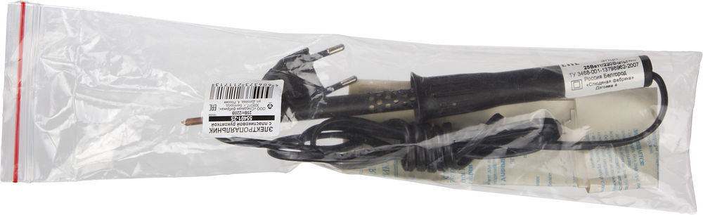 ЭПЦН Россия, 25 Вт, электропаяльник с пластиковой рукояткой (55401-25)