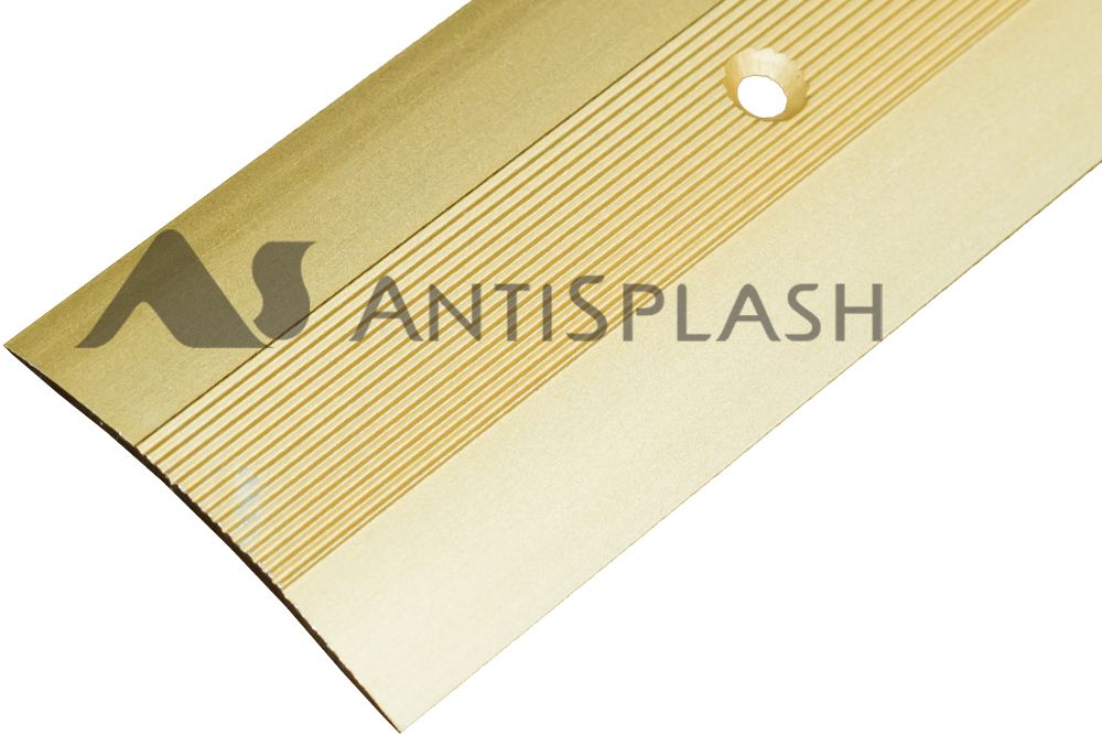 Порог алюминиевый  А-5 39,5х3,7x2700 мм, Золото КЕ