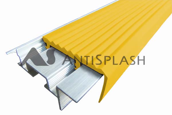 Профили закладные алюминиевые «SafeStep», желтый 1,2 м